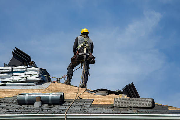 Professional Roofing technician working in Trout Creek, NY
